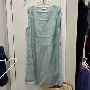 Jjill 2x nwot 100% linen dress. Tucks in both front and back